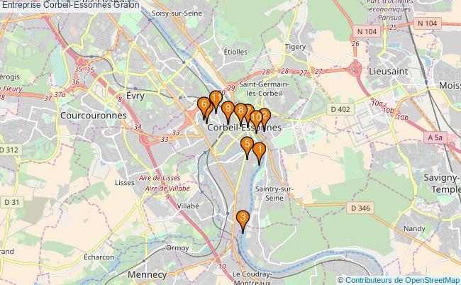 plan Entreprise Corbeil-Essonnes Associations entreprise Corbeil-Essonnes : 14 associations