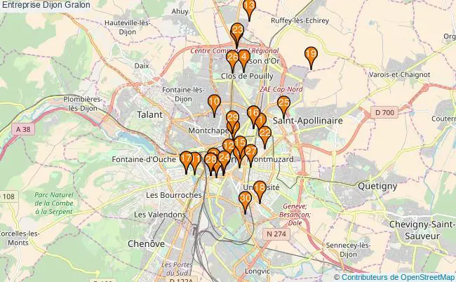 plan Entreprise Dijon Associations entreprise Dijon : 40 associations
