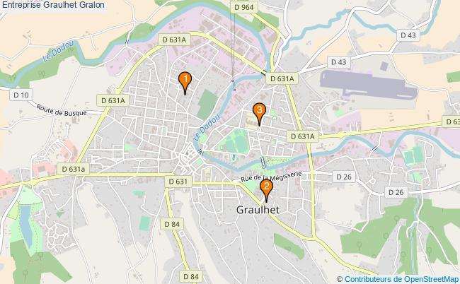 plan Entreprise Graulhet Associations entreprise Graulhet : 2 associations