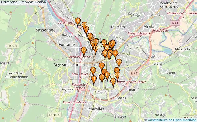 plan Entreprise Grenoble Associations entreprise Grenoble : 43 associations