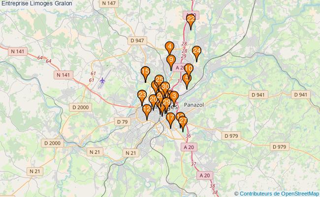 plan Entreprise Limoges Associations entreprise Limoges : 61 associations