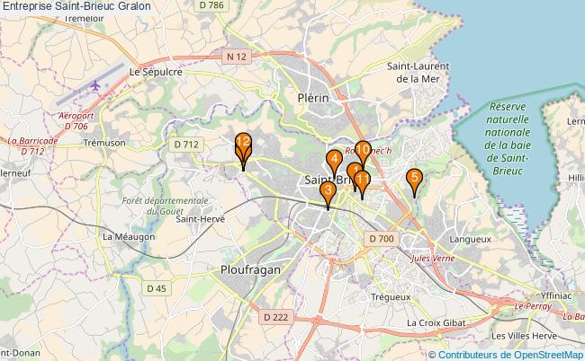 plan Entreprise Saint-Brieuc Associations entreprise Saint-Brieuc : 13 associations