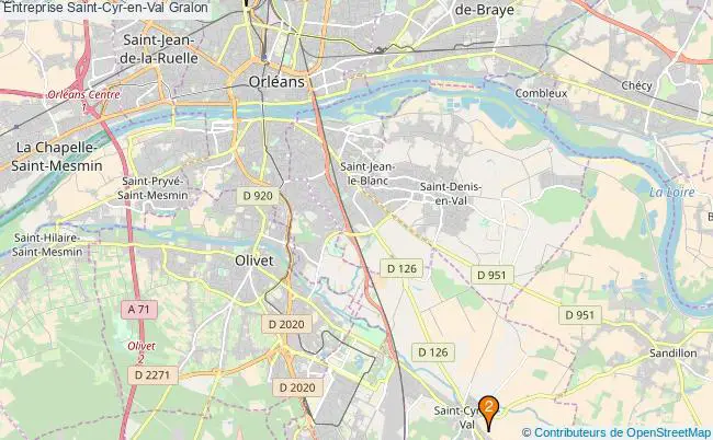 plan Entreprise Saint-Cyr-en-Val Associations entreprise Saint-Cyr-en-Val : 3 associations