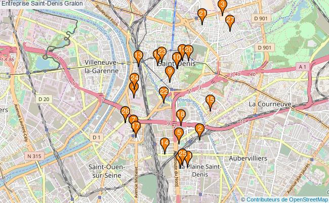 plan Entreprise Saint-Denis Associations entreprise Saint-Denis : 29 associations