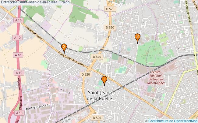 plan Entreprise Saint-Jean-de-la-Ruelle Associations entreprise Saint-Jean-de-la-Ruelle : 3 associations