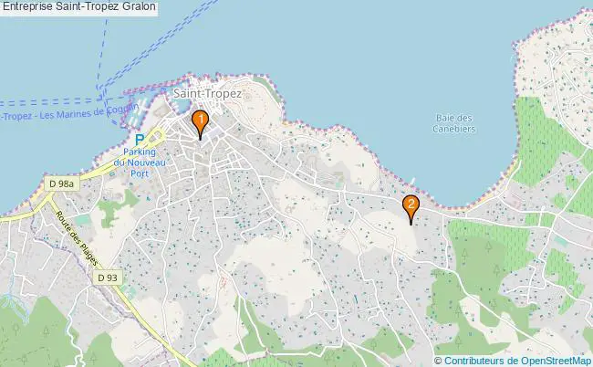 plan Entreprise Saint-Tropez Associations entreprise Saint-Tropez : 3 associations
