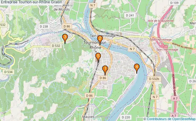plan Entreprise Tournon-sur-Rhône Associations entreprise Tournon-sur-Rhône : 5 associations