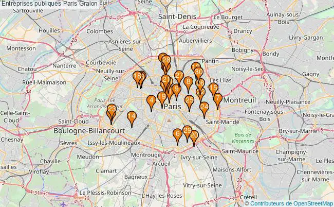 plan Entreprises publiques Paris Associations entreprises publiques Paris : 42 associations