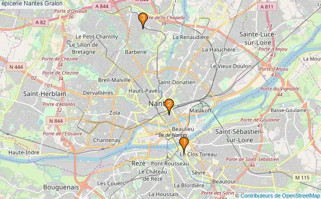 plan épicerie Nantes Associations épicerie Nantes : 3 associations
