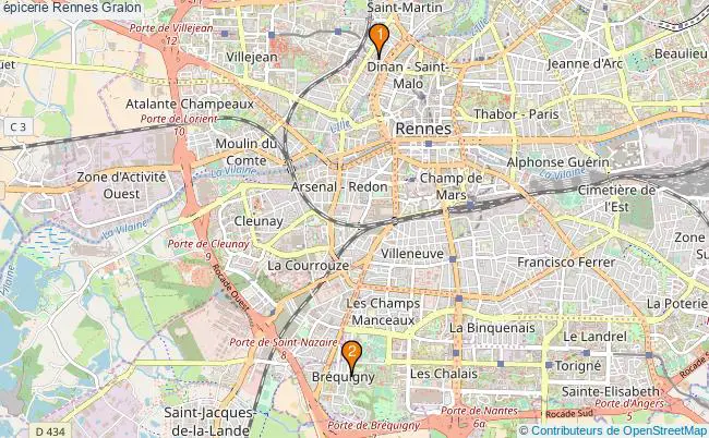 plan épicerie Rennes Associations épicerie Rennes : 8 associations