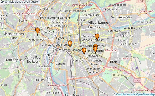 plan épidémiologiques Lyon Associations épidémiologiques Lyon : 7 associations