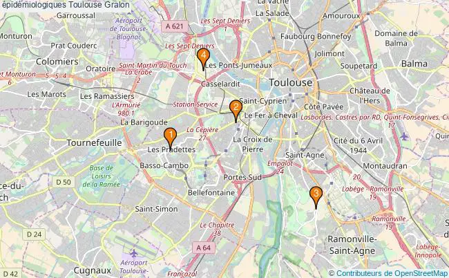 plan épidémiologiques Toulouse Associations épidémiologiques Toulouse : 4 associations