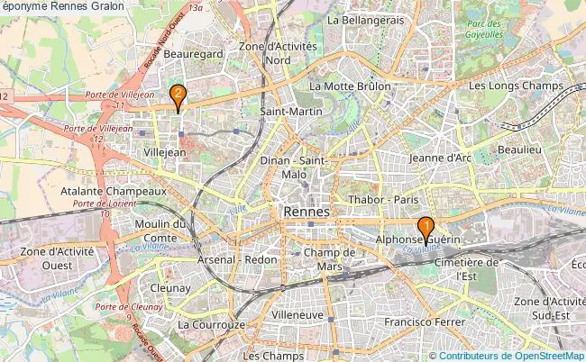 plan éponyme Rennes Associations éponyme Rennes : 2 associations