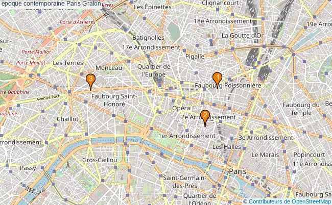plan époque contemporaine Paris Associations époque contemporaine Paris : 5 associations