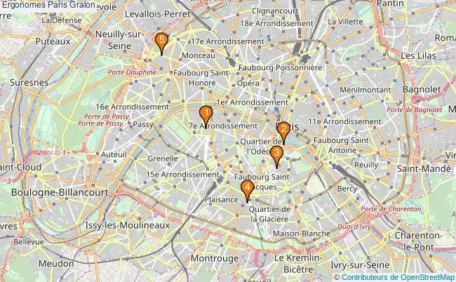 plan Ergonomes Paris Associations ergonomes Paris : 5 associations