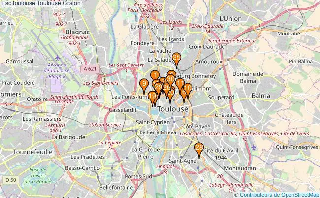 plan Esc toulouse Toulouse Associations esc toulouse Toulouse : 44 associations