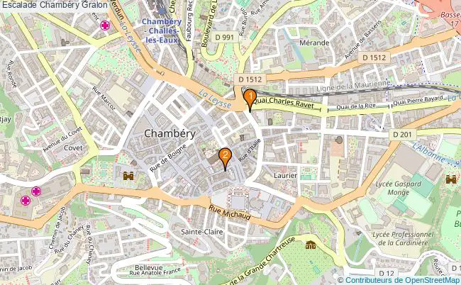 plan Escalade Chambéry Associations escalade Chambéry : 3 associations