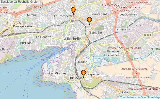 plan Escalade La Rochelle Associations escalade La Rochelle : 6 associations