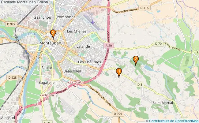 plan Escalade Montauban Associations escalade Montauban : 3 associations