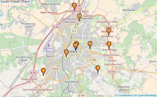 plan Escem Poitiers Associations Escem Poitiers : 15 associations