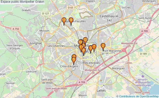 plan Espace public Montpellier Associations espace public Montpellier : 20 associations