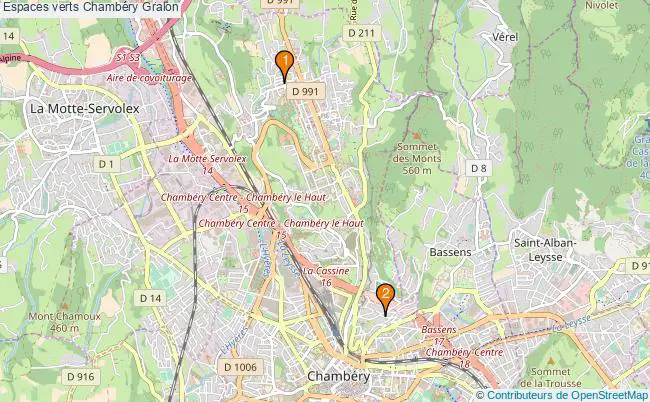 plan Espaces verts Chambéry Associations espaces verts Chambéry : 4 associations