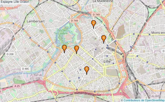 plan Espagne Lille Associations Espagne Lille : 5 associations