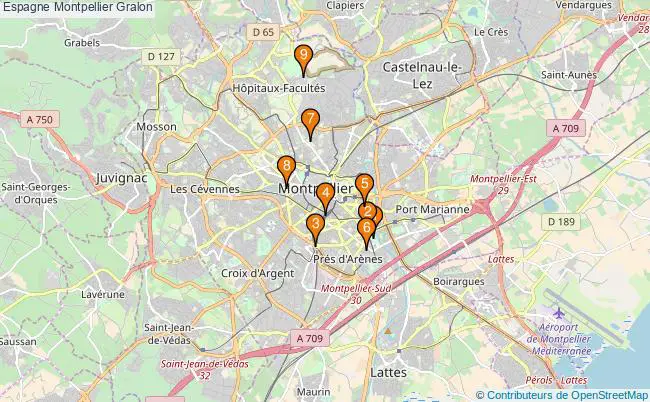 plan Espagne Montpellier Associations Espagne Montpellier : 8 associations
