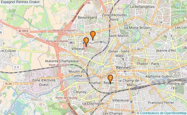 plan Espagnol Rennes Associations Espagnol Rennes : 3 associations