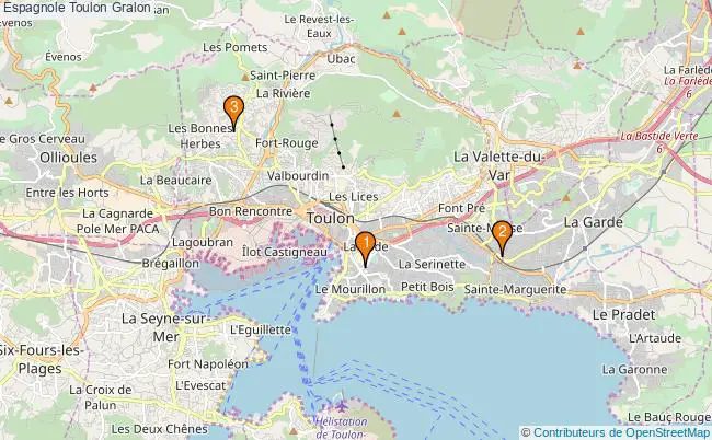 plan Espagnole Toulon Associations espagnole Toulon : 3 associations