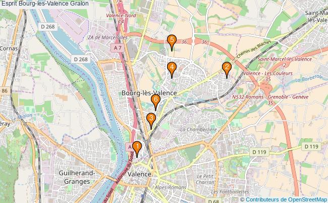 plan Esprit Bourg-les-Valence Associations Esprit Bourg-les-Valence : 4 associations
