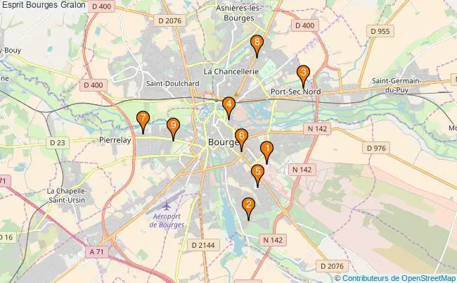 plan Esprit Bourges Associations Esprit Bourges : 10 associations