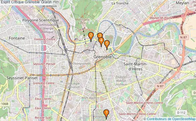 plan Esprit Critique Grenoble Associations Esprit Critique Grenoble : 6 associations
