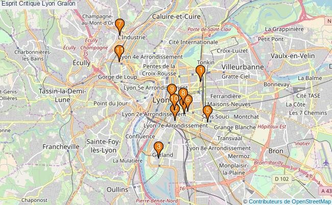 plan Esprit Critique Lyon Associations Esprit Critique Lyon : 15 associations
