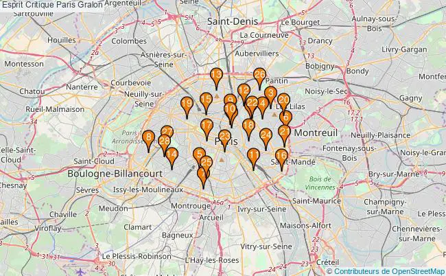 plan Esprit Critique Paris Associations Esprit Critique Paris : 45 associations