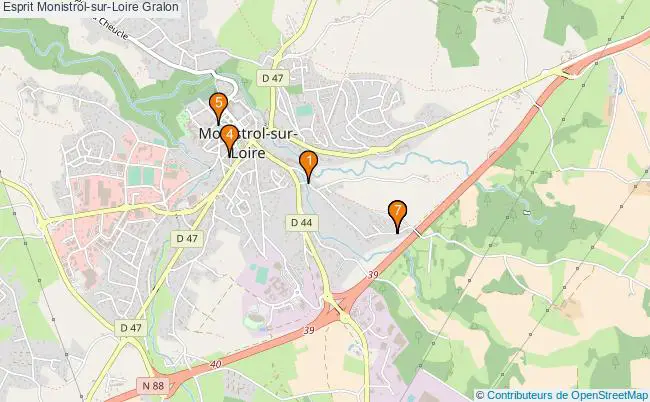 plan Esprit Monistrol-sur-Loire Associations Esprit Monistrol-sur-Loire : 8 associations
