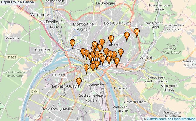 plan Esprit Rouen Associations Esprit Rouen : 49 associations