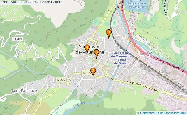 plan Esprit Saint-Jean-de-Maurienne Associations Esprit Saint-Jean-de-Maurienne : 5 associations