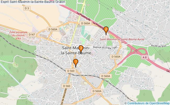 plan Esprit Saint-Maximin-la-Sainte-Baume Associations Esprit Saint-Maximin-la-Sainte-Baume : 6 associations