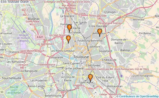 plan ESS Toulouse Associations ESS Toulouse : 3 associations