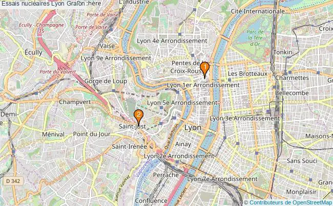 plan Essais nucléaires Lyon Associations essais nucléaires Lyon : 2 associations