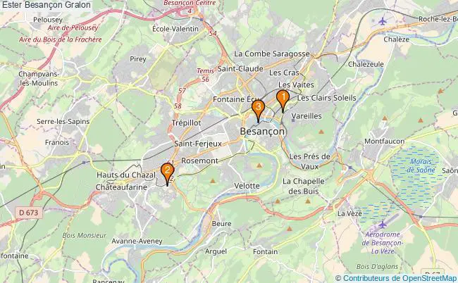 plan Ester Besançon Associations ester Besançon : 5 associations