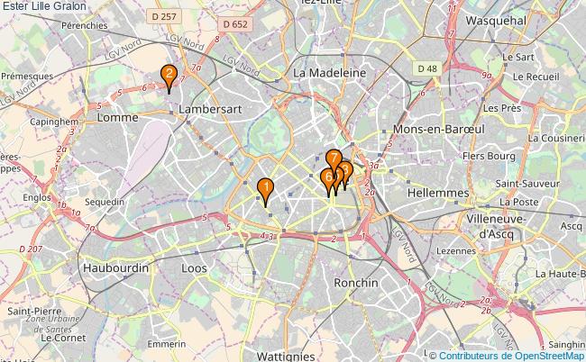 plan Ester Lille Associations ester Lille : 7 associations