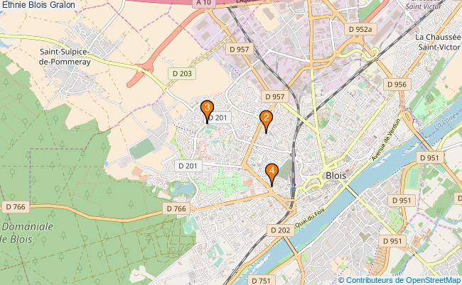 plan Ethnie Blois Associations ethnie Blois : 4 associations