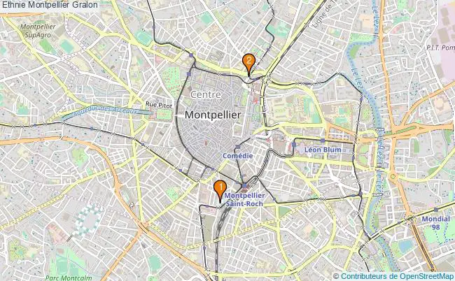 plan Ethnie Montpellier Associations ethnie Montpellier : 4 associations