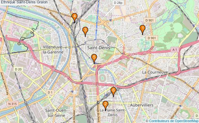 plan Ethnique Saint-Denis Associations ethnique Saint-Denis : 13 associations