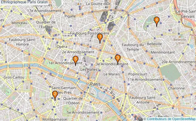 plan Ethnographique Paris Associations ethnographique Paris : 5 associations