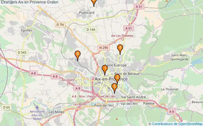 plan Etrangers Aix en Provence Associations Etrangers Aix en Provence : 6 associations
