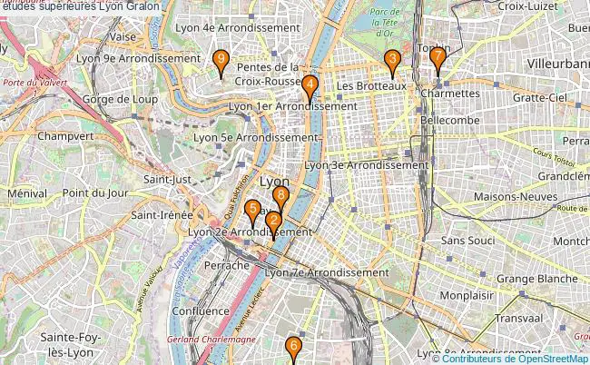 plan études supérieures Lyon Associations études supérieures Lyon : 11 associations