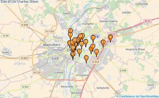 plan Eure-et-Loir Chartres Associations Eure-et-Loir Chartres : 43 associations